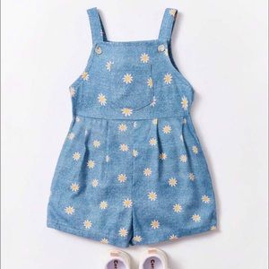 Kids romper with flowers